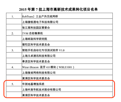 华测北斗地基增强系统获上海高新技术项目认定 技术实力与本地服务双轮驱动